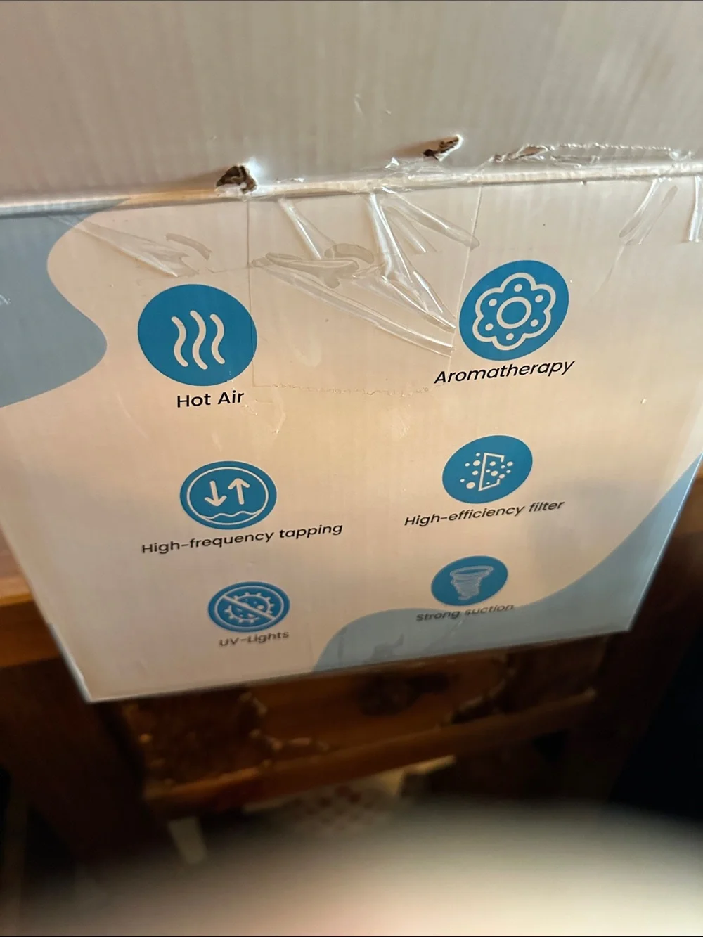 M8 Mattress Vacuum Cleaner - White and Blue